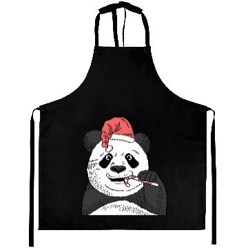 Discover Panda Candy Cane Pastry Maker Gift Aprons