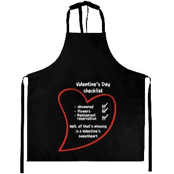 Discover Romantic Love Heart Valentine's Day Couples Aprons