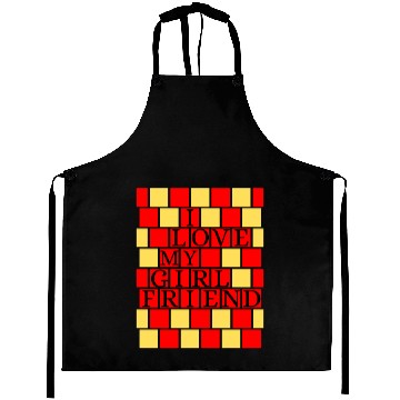 Discover I Love My Girlfriend Aprons