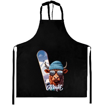 Discover Winter sports, Charly the Snowboarder Aprons