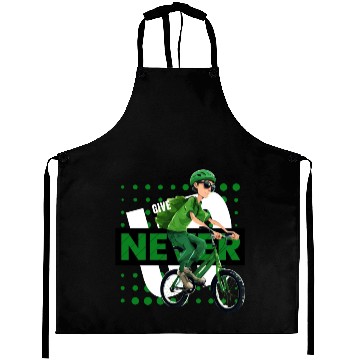 Discover NEVER GIVE UP Aprons