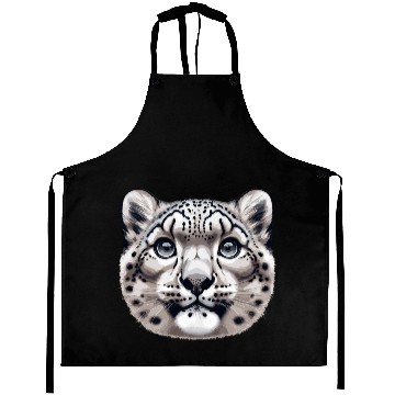 Discover Snow Leopard Leopard White Leopard Aprons