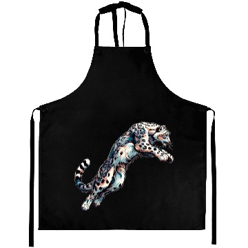 Discover Snow Leopard Leopard White Leopard Aprons
