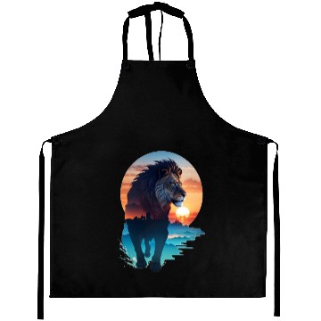 Discover Sunset Lion Aprons