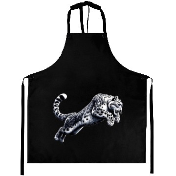 Discover Snow Leopard Leopard White Leopard Aprons