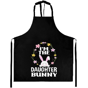 Discover I Am Daughter Easter Bunny Flower Wreath Easter Aprons