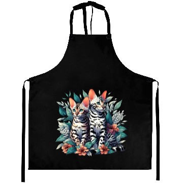 Discover Bengal Kittens Snow Asian Cats Aprons
