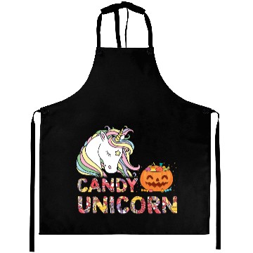 Discover Candy Unicorn Halloween Aprons