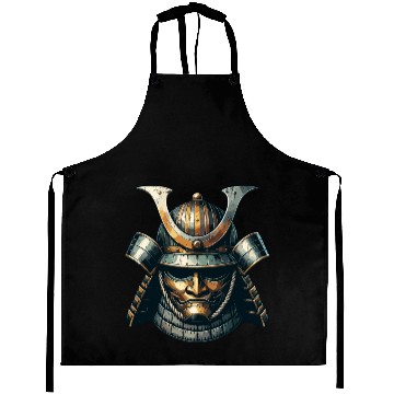 Discover Stylized Samurai Helmet Aprons