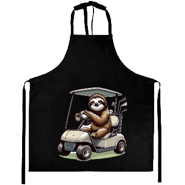Discover Funny Sloth Golfing Aprons