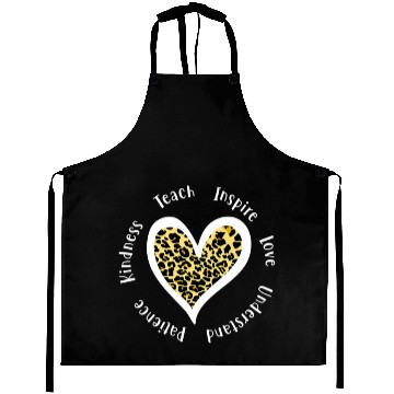 Discover Leopard Print Teacher Aprons