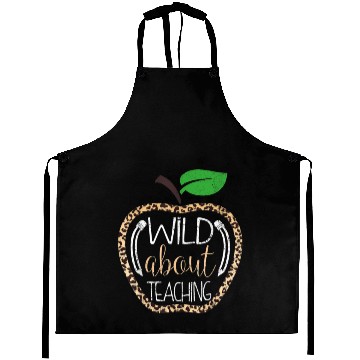 Discover Wild About Teaching Leopard Print School Teacher Aprons