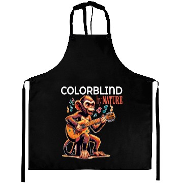 Discover Colorblind by Nature, Melodic Monkey Strums Aprons