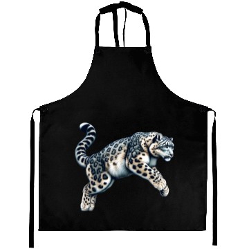 Discover Snow Leopard Leopard White Leopard Aprons