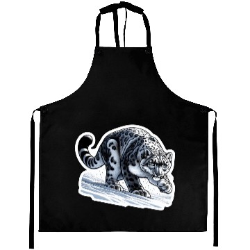 Discover Snow Leopard Leopard White Leopard Aprons
