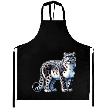 Discover Snow Leopard Leopard White Leopard Aprons