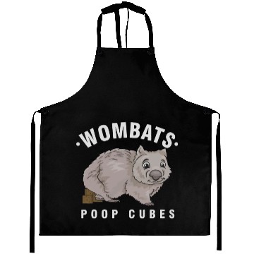 Discover Cute Wombat Lover Wombats Poop Cubes Wombat Owner Aprons