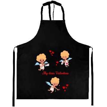 Discover Spread love and Embrace cupid's charm! Aprons