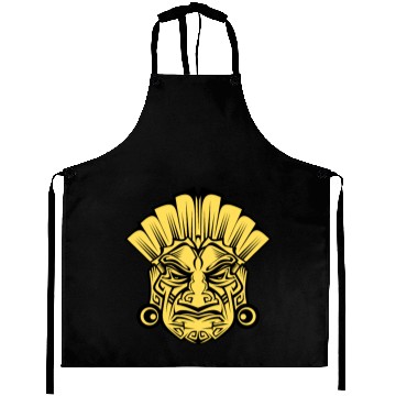 Discover Amerindian-Inspired Face Fusion Mythical Ink Aprons