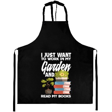 Discover Garden Bookworm Books Reading Aprons