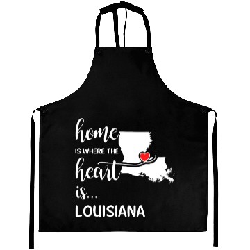 Discover Louisiana Home Is Where Heart Is Cool Gift Aprons