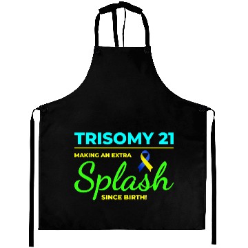 Discover Down Syndrome Awareness Trisomy 21 Splash Aprons