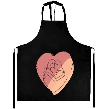 Discover Lesbian Couple in Heart Aprons