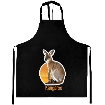 Discover cute kangaroo animal Aprons