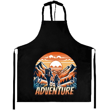 Discover Hiking Outdoor Camping Adventure Aprons
