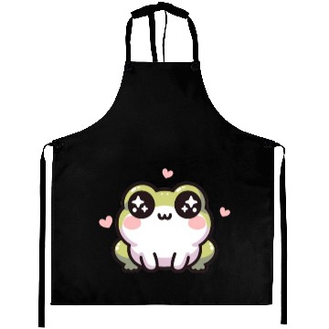 Discover Kawaii Frog Cute Pattern Aprons