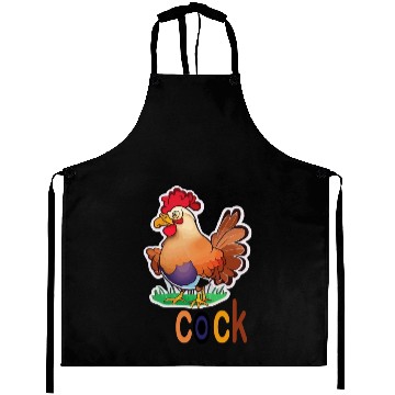 Discover cute cock animal Aprons