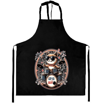 Discover Catch The Beat, Cool Cat Drummer Aprons