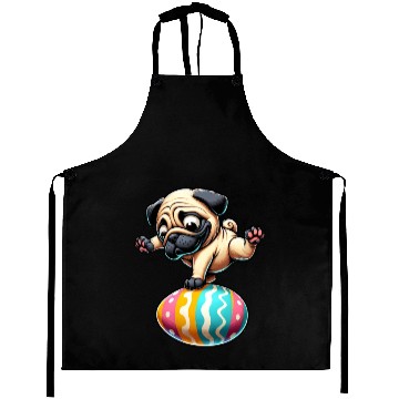 Discover Easter Pug Breakdancing, Egg Balancing Aprons