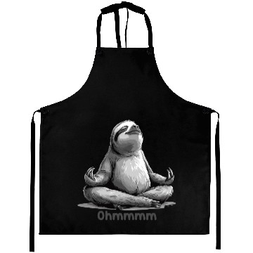 Discover Yoga Sloth Relaxation Chill Chilling Meditation Aprons