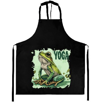 Discover Yoga Frog Relaxation Chilling Meditation Aprons