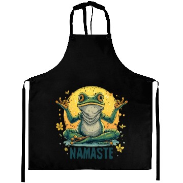 Discover Yoga Frog Relaxation Chilling Meditation Aprons