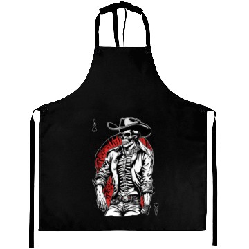 Discover Weird Wild West: Aces High Skeleton Cowboy Aprons