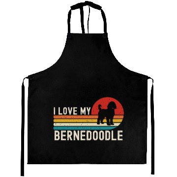 Discover I Love My Bernedoodle Aprons
