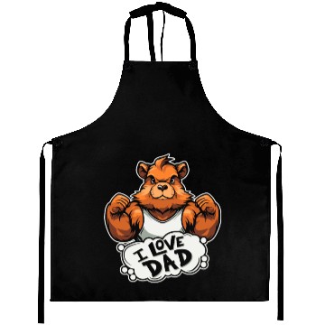 Discover Guinea Pig Cavy I Love Dad Aprons