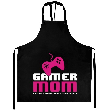 Discover Gamer Mom Video Games Gaming Lover Mother Player Aprons