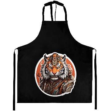 Discover Clothing Apparel Aprons with tiger design
