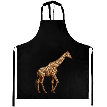 Discover Serene Giraffe - Pebble Art Aprons