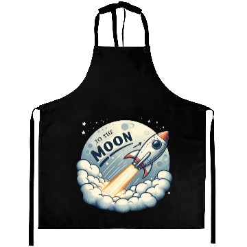 Discover To The Moon Aprons