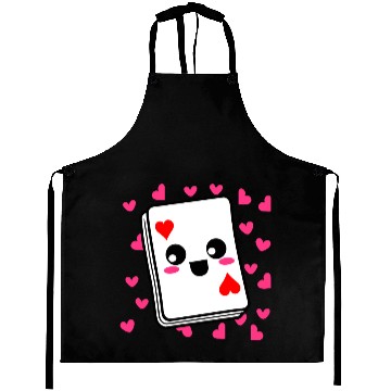Discover Kawaii Playing Card Hearts Aprons