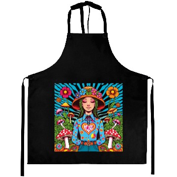 Discover Mushroom 70 s Aprons