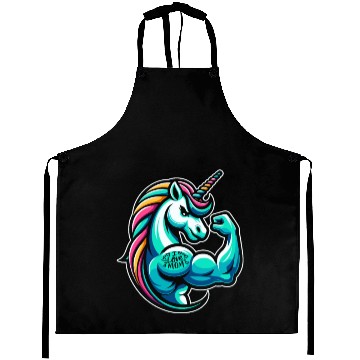 Discover Unicorn I Love Mom Aprons