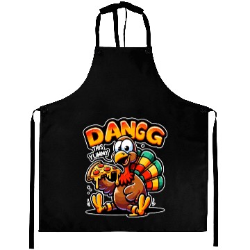 Discover Dangg This Yummy, Cartoon Turkey Pizza Aprons