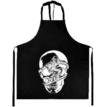 Discover Snowboarding Skull Skeleton Big Mountain Boarding Aprons