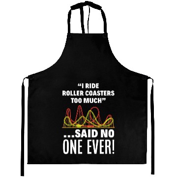 Discover Roller Coaster Fan Aprons