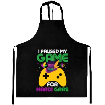Discover Game Lover Mardi Gras Celebration Aprons